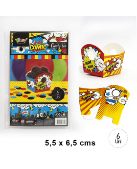 ST 6UN CAJA CHICA ABIERTA DULCES COMIC /192