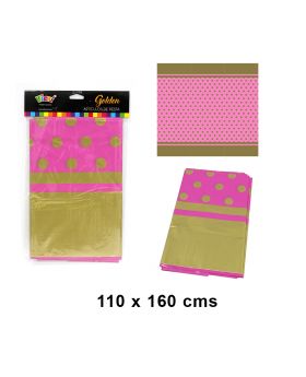 MANTEL ROSA POLKA GOLDEN 160x110CM /100