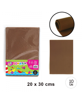 GOMA EVA LISA CAFE 20x30CM SET10U /100