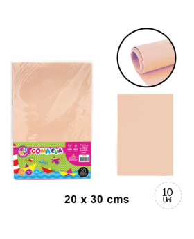GOMA EVA LISA PIEL 20x30CM SET10U /100