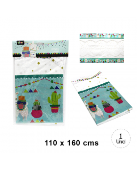 MANTEL COTILLON LLAMA 160x110CM /100