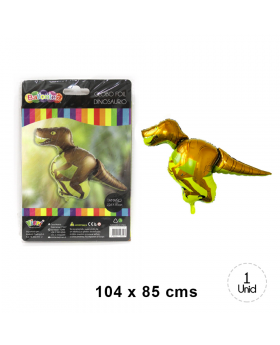 GLOBO FOIL DINOSAURIO COLORS/200