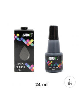 TINTA TAMPON NEGRA NUOVO 24ML /360