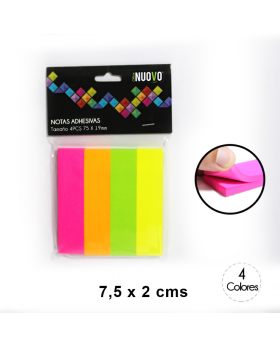 NOTAS ADHESIVAS LINES 4PCS 78*19MM NUOVO/600
