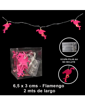 BANNER LED FLAMINGO/100
