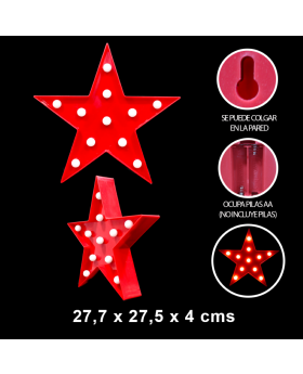 UN ESTRELLA LED ROJA/48