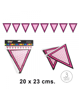 BANNER TRIANGULO POLKA MINNIE/480
