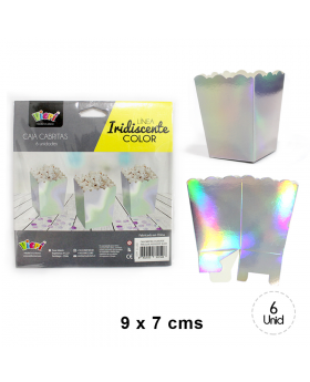 CJA CABRITA CHIC BORDE IRREGULAR IRIDISCENTE SILVE