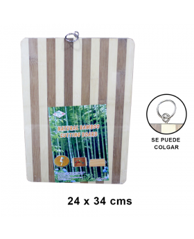 TABLA PICAR BAMBU 34X24/30