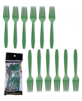 ST TENEDOR PLAST VERDE/200