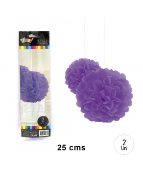 ST 2 FLORES COLG. 25CM MORADO/240