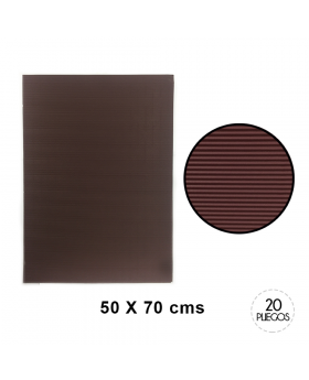 CARTON MICROCORRUGADO MARRON 50x70cm x 10UN/20