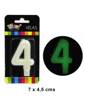 VELA NUMERO 4 GLOW/288