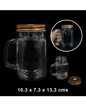 JARRA VIDRIO T/DORADO CAP.2100ML/48