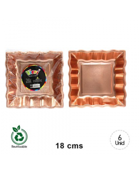 PLATO WAVE 18CM ROSE GOLD/72