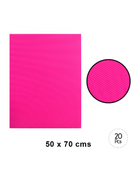CARTON MICROCORRUGADO FUCSIA 50x70CM SET20U /10