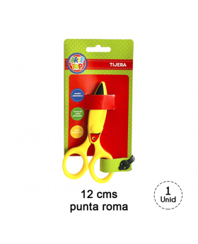 TIJERA 12 CM PLASTICA TUCAN PRIMER CORTE/480