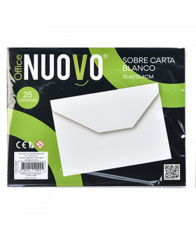 SOBRE CARTA BLANCO 154x124MM SET25U /100
