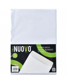 SOBRE SACO OFICIO BCO 250x350MM SET25U /20