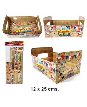 CAJA MADERA CON INTERIOR PATRIAS GUACHACA 18/240