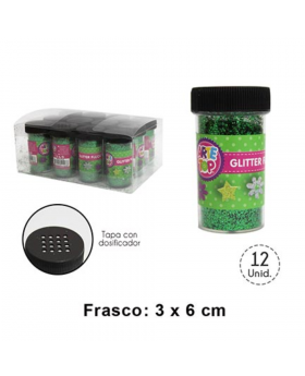 SET GLITTER VERDE/48