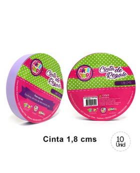 CINTA REGALO 1,8 CM PASTEL LILA/300