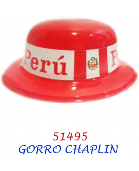 GORRO CHAPLIN CINTA PERU/360