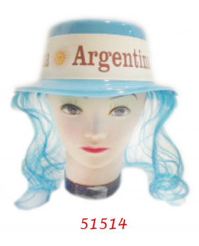 GORRO CINTA/PELO ARGENTINA X 12/240