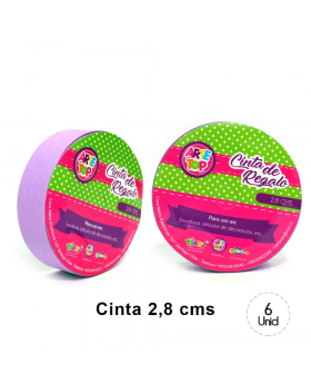 CINTA REGALO 2,8 CM PASTEL LILA/240