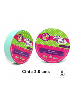 CINTA REGALO 2,8 CM PASTEL CELESTE/240
