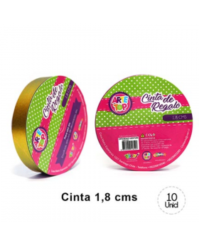 CINTA REGALO 1,8 CM GOLDEN /300