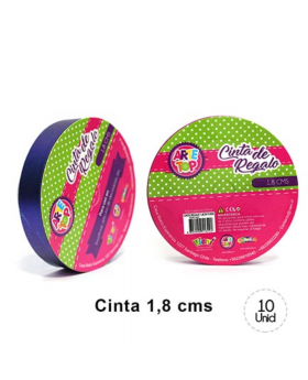 CINTA REGALO 1,8 CM CROME AZUL/300