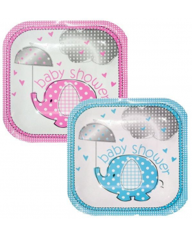 SET PLATOS CUADRADOS ELEFANTE/100