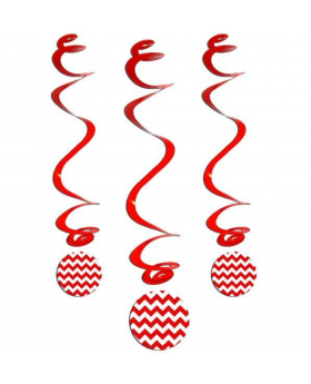 ST ESPIRAL CHEVRON ROJO/100
