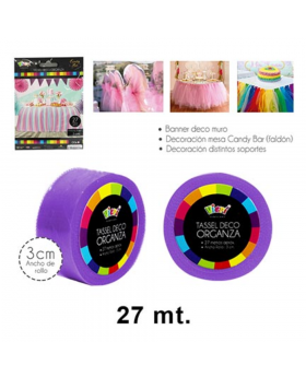 TASSEL ORGANZA 3CM LILA /240