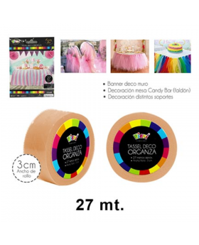 TASSEL ORGANZA 3CM MELON /240
