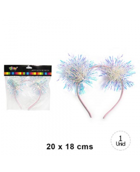SET CINTILLO IRIDESCENTE POMPOM/600