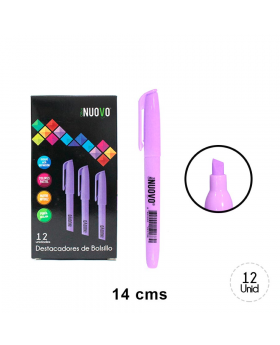 DESTACADOR DELGADO PASTEL LILA 12UN./720
