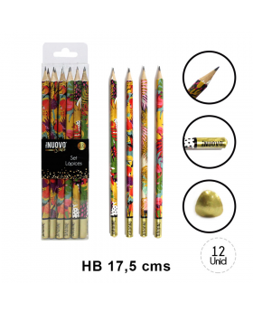 LAPICES HB LEAVE SET12U /200