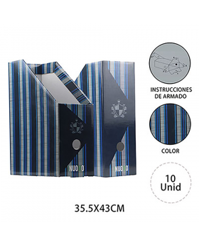 CAJA REVISTERO NUOVO SCOTTISH AZUL /100