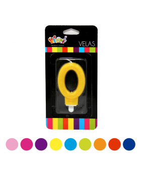VELA 9 CM N 0 GLITTER/288