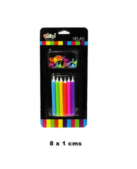 VELAS 12 COLORES /288