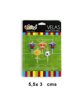 VELA PICK EQUIPO FUTBOL AZUL SET5U /144