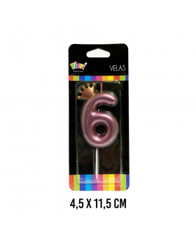 VELA CROWN GIRL NUMERO 6 11.5CM /144