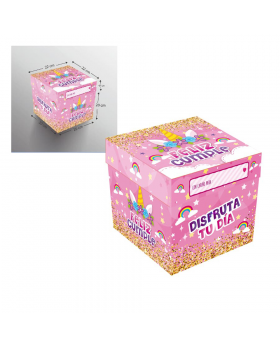 CAJA REGALO UNICORNIO / 180
