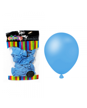 GLOBOS LISOS R9 22CM CELESTE SET25U /200