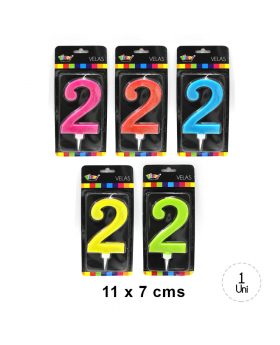VELA BRILLO NUMERO 2 11CM /120
