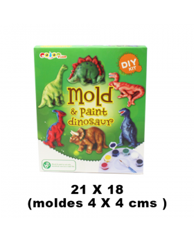 SET MOLDES DINOSAURIO 4X4CM/ 48
